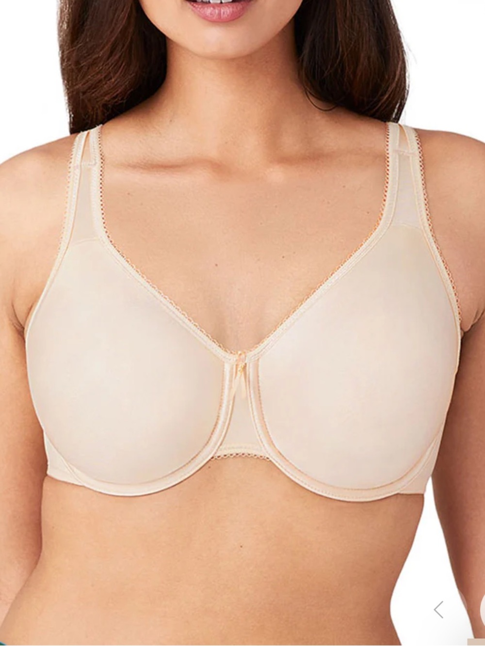 Wacoal NWOT Basic Beauty Full Figure Seamless Underwire Bra 32 DDD Sand 855192
